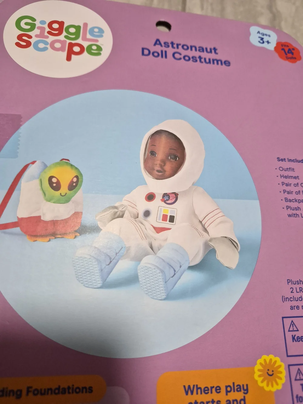Astronaut Doll Multicolor Costume Set Fits 14